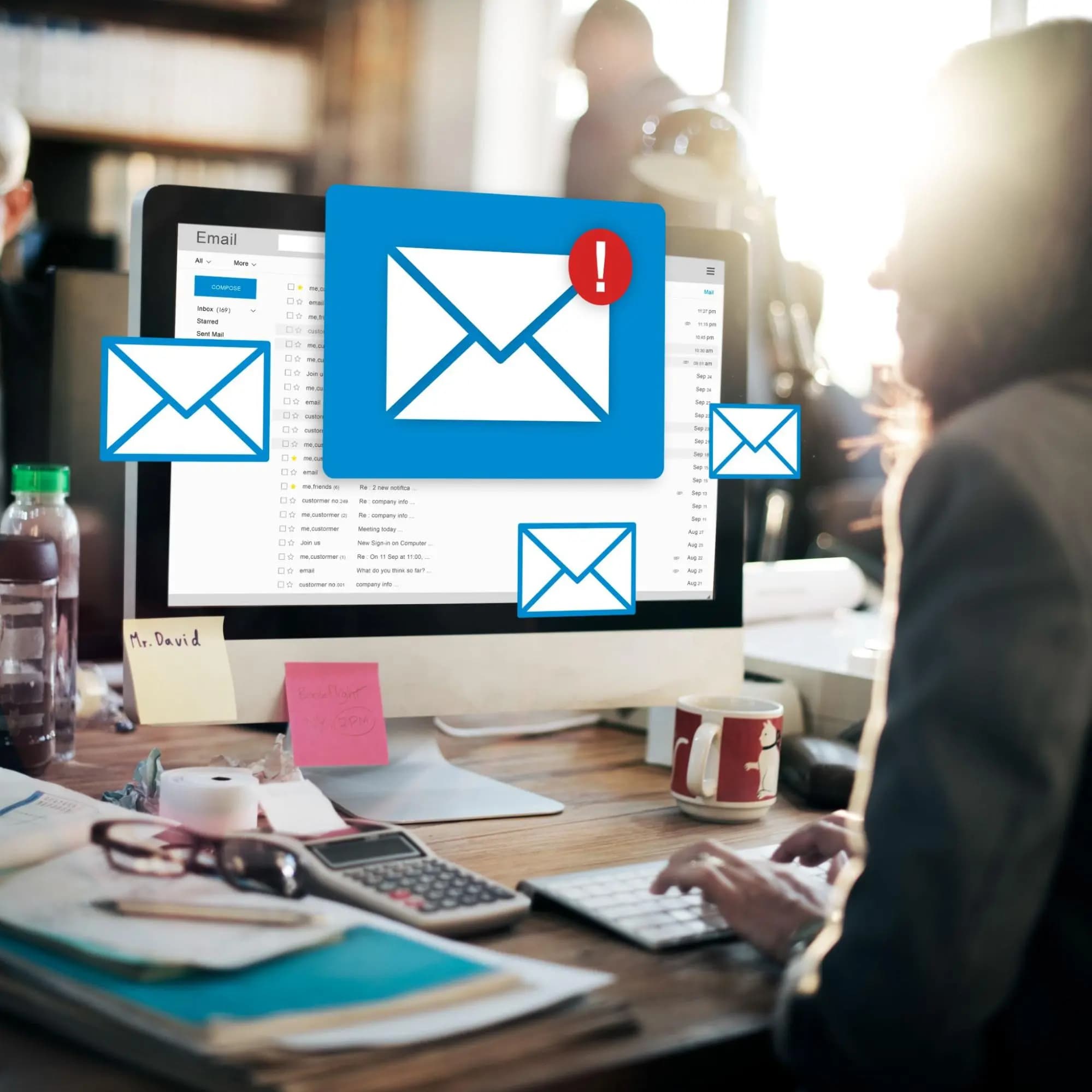 Marketer managing a high volume inbox and multiple email campaigns