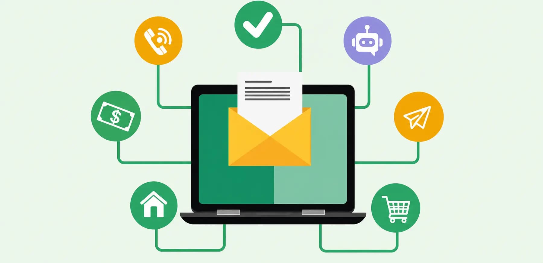 Automated email connecting cart, purchase, support and delivery moments across the customer journey