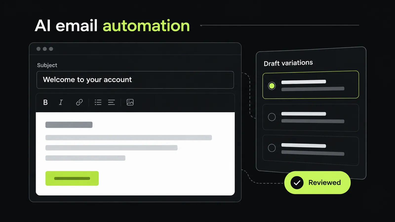 Draft Email Variations